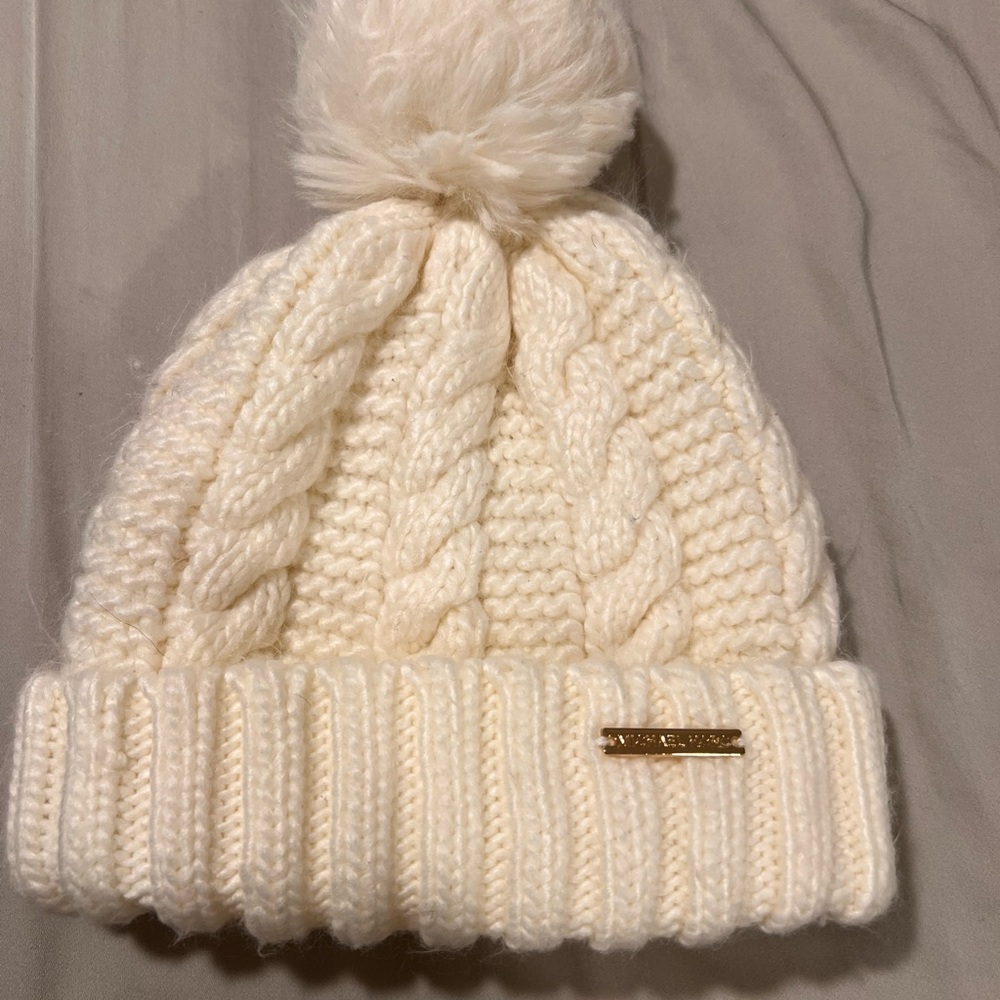 Michael Kors White Fleece Blanket